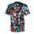 Polyhedron dice pattern printed t-shirt for hobbyist gamers and tabletop roleplaying enthusiasts - Back