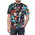 Polyhedron dice pattern printed t-shirt for hobbyist gamers and tabletop roleplaying enthusiasts - men front