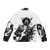 Jimmy Hendrix Puffer Jacket with psychedelic and abstract art design - Back
