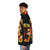 Jhene Aiko inspired bootleg puffer jacket with y2k aesthetic - men side left