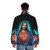Jesus Christ Puffer Jacket with Savior Imagery - men back