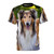 Collie dog breed illustration featured on a high-quality t-shirt