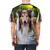 Collie dog breed illustration featured on a high-quality t-shirt - men back