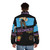 Jean Cocteau inspired art puffer jacket - men back