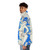 Jean Cocteau inspired art puffer jacket - men side left