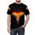 Illustration of a majestic phoenix, a mythical bird with fiery plumage, on a t-shirt - men front