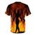 Demonic girl in fiery AOP T-shirt design - Back