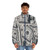 Serebro Puffer Jacket with focus on music and fashion - men front