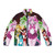 Senshi World Puffer Jacket in colorful, anime-inspired design