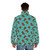 Sehlat pattern puffer jacket with Star Trek design - men back
