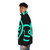 IO 444 techno puffer jacket for electronic music festivals and raves - men side left