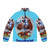 Secretariat Triple Crown Winner Puffer Jacket featuring a portrait of the legendary racehorse