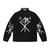 Nordic wolf puffer jacket with Celtic knot designs and Norse mythology graphics - Back
