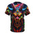 T-shirt featuring a detailed illustration of a demonic dragon with Japanese tattoo-inspired design - Back