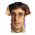 Retro-style all-over print t-shirt featuring Louis Theroux, the iconic BBC documentary presenter