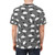 Vibrant all-over print t-shirt featuring a playful pattern of bin chickens, also known as ibis, a common sight in Australian cities. - men back