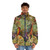 Ernst Haeckel inspired sea anemone puffer jacket - men front