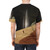 Retro collage design featuring a dreamy landscape with space elements on a t-shirt - men back