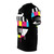 Vibrant abstract television pattern graphic t-shirt - men left