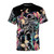 Cosmic style galaxy print t-shirt with deep space inspired design