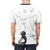 Whimsical fantasy art t-shirt featuring a tree illustration inspired by the game Deemo - men back
