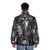 Dragon Age Trespasser Puffer Jacket featuring Solas inspired graphic art - men back