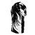 Dreamscape Shadow Graphic T-Shirt featuring a mysterious dark shadow figure - men left