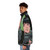 Puffer jacket featuring a design inspired by the character Yang Wenli from the anime "Legend of the Galactic Heroes" - men side left