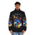 Porcupine puffer jacket with guitar design - men front