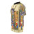 T-shirt featuring vibrant Persian-inspired modern art design - men left
