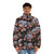 Grandma Yetta Puffer Jacket with a vintage pattern and 90s inspired design - men front