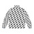 Schnauzer Puffer Jacket with Bold Houndstooth Pattern - Back