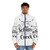 Schitt's Creek Puffer Jacket featuring the "Welcome to Schitt's Creek" design - men front