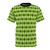 A t-shirt featuring a classic green argyle pattern, perfect for St. Patrick's Day celebrations.