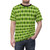 A t-shirt featuring a classic green argyle pattern, perfect for St. Patrick's Day celebrations. - men front