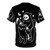 Creepy black cat skull graphic on a high-quality t-shirt - Back