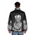 Schism Puffer Jacket featuring dark, gothic, and occult art design - men back