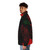 Ryo Fukui inspired puffer jacket with retro Japanese jazz album artwork - men side left