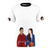 Stylish AOP T-shirt featuring characters Ruby and Anwar from the popular Netflix series 'Sex Education'