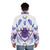 Scarab Queen Nikury Puffer Jacket - Enchanting occult-inspired apparel with animal print and geometric design - men back