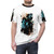 Dark splatter inspired Dead Space gaming t-shirt featuring the character Isaac Clarke - men front