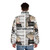 Puffer jacket featuring the characters from the popular ET comedy animation - men back