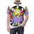 Psychedelic lizard illustration on a vintage style t-shirt - men front