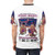 Retro-styled t-shirt featuring iconic characters and elements from the classic fighting game "Street Fighter" - men back
