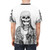 Kurt Cobain inspired t-shirt with skull and grunge design - men back