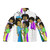 Retro 1970s puffer jacket featuring Jackson Five graphics