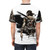 Stylized all-over-print t-shirt featuring the post-apocalyptic setting and characters from the video game Days Gone - men back