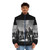 Europe band puffer jacket featuring vintage inspired Europe logo and artwork - men front