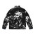 Borderlands Krieg puffer jacket featuring dramatic monochrome fanart - Back