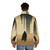 Sand puffer jacket with Dune movie inspiration, featuring a desert-inspired design. - men back